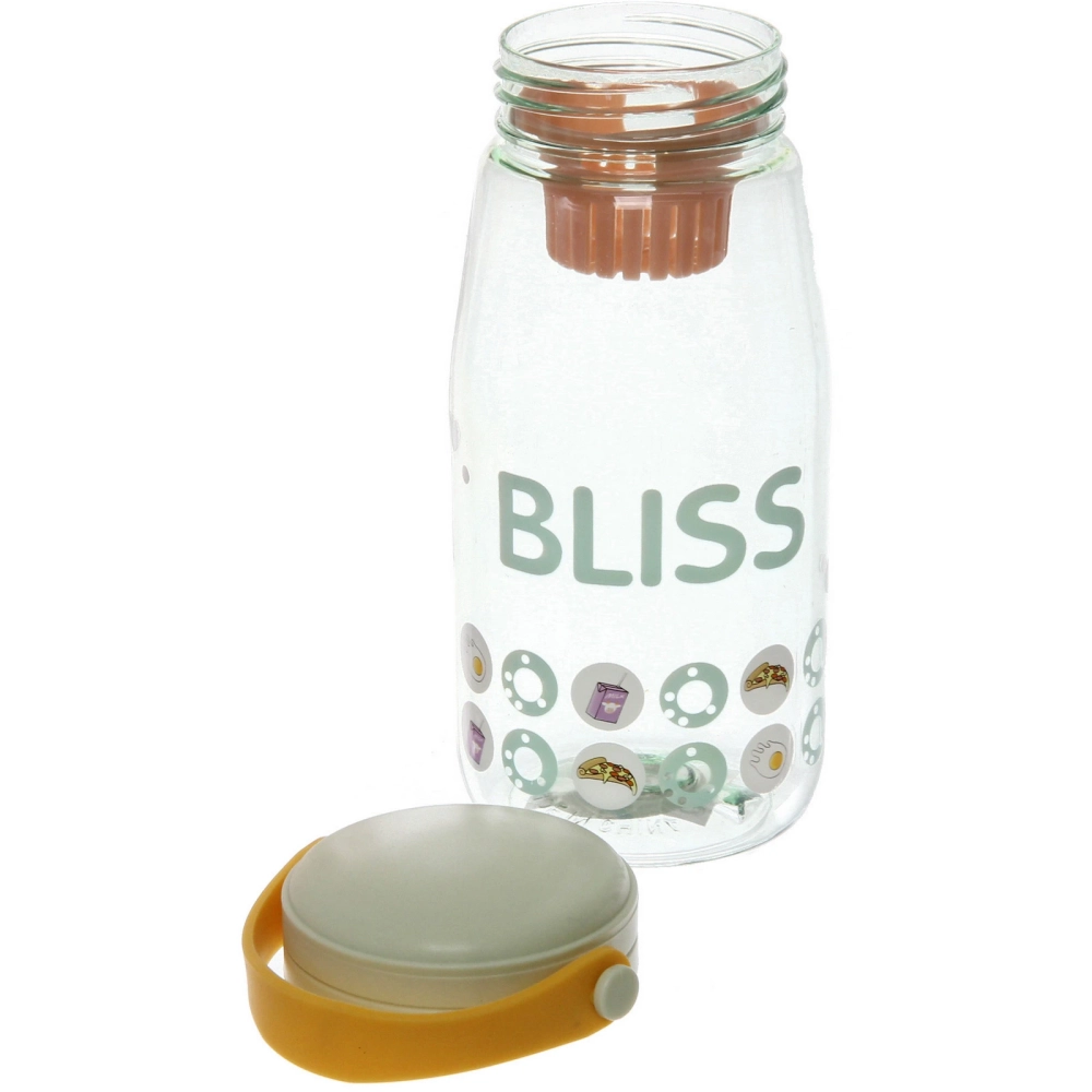 Бутылка питьевая пластиковая 700мл «Улыбка», микс цветов