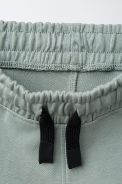 ZARA ШОРТЫ В СПОРТИВНОМ СТИЛЕ, СВЕТЛО-ЗЕЛЕНЫЙ