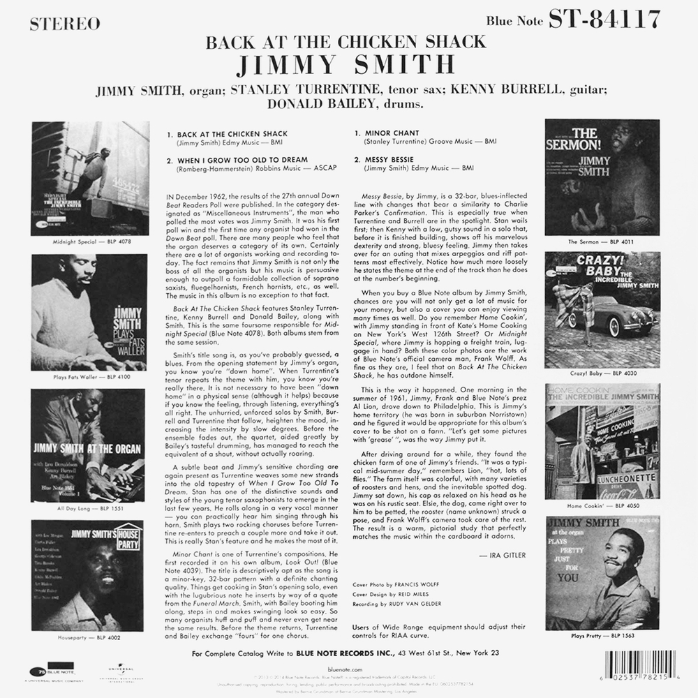 The Incredible Jimmy Smith / Back At The Chicken Shack (LP)