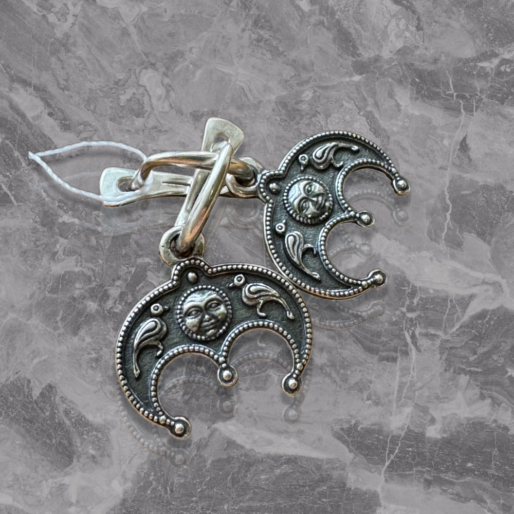 Серьги "Лунница богородичная"