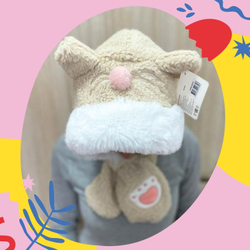 Шапка с ушками Мишка карнавальный костюм KiDWoW для девочек, мальчиков, малышей в подарок