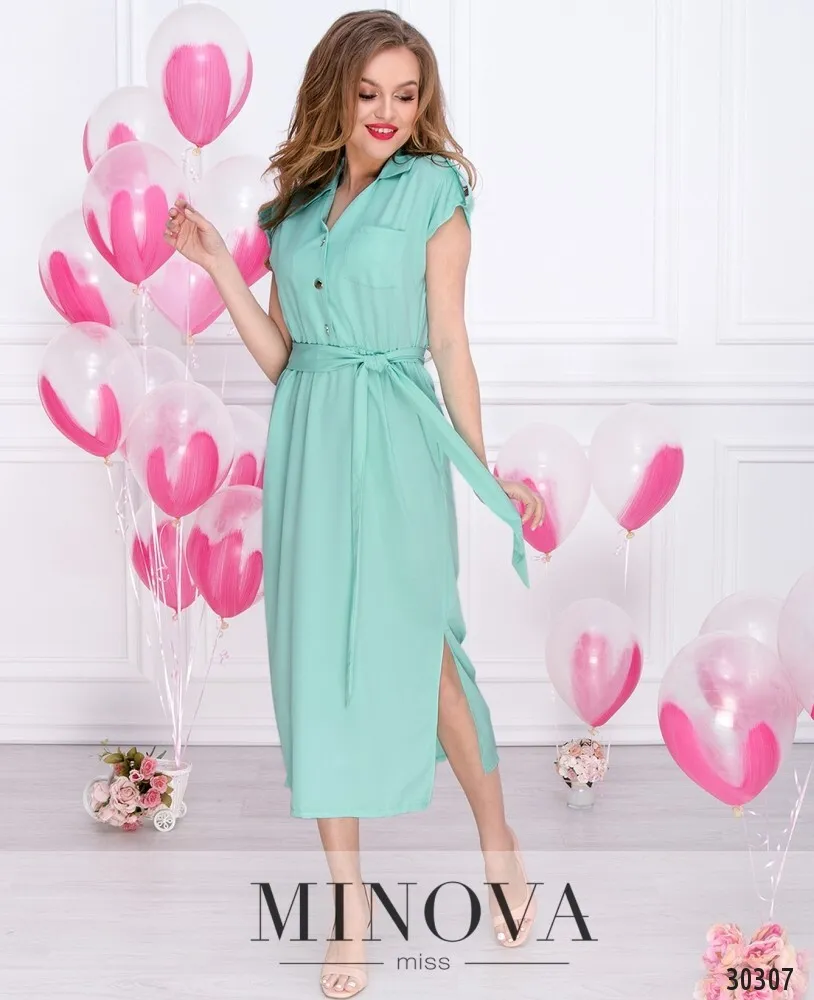 Платье 8580-1-ментол Minova