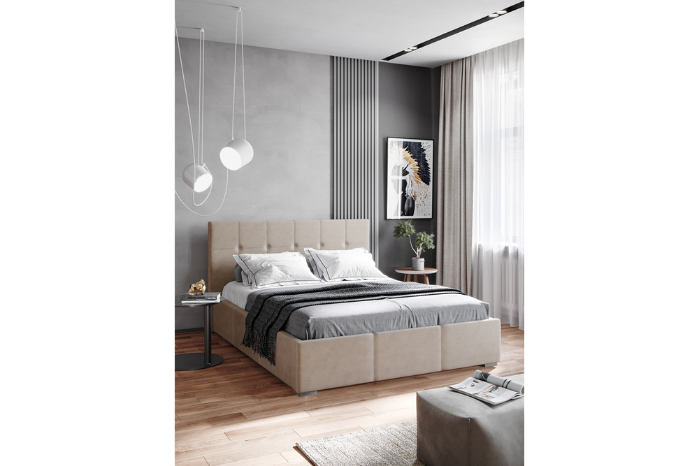 Кровать с ортопедическим основанием Рио 160х200, Бежевый