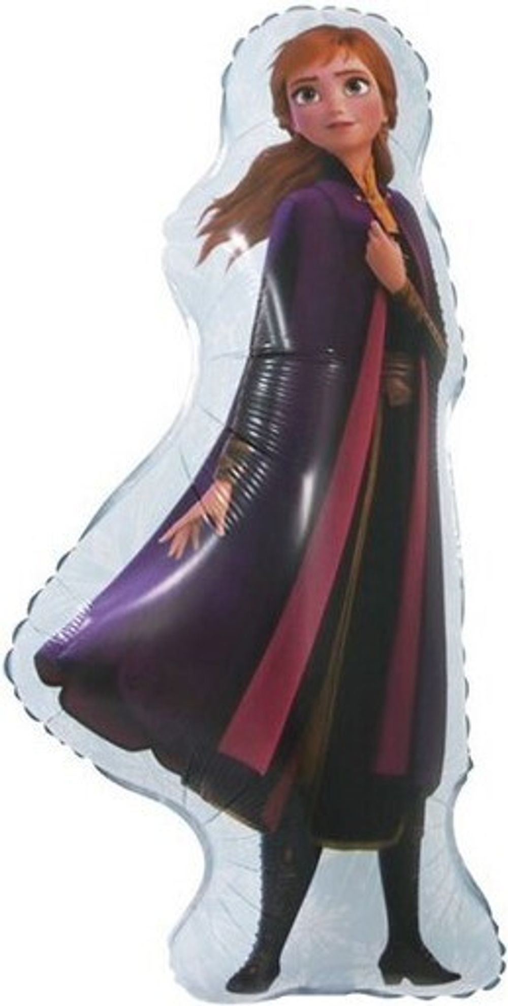 Шар с клапаном (17''/43 см) Мини-фигура, Холодное сердце, Анна, 1 шт.