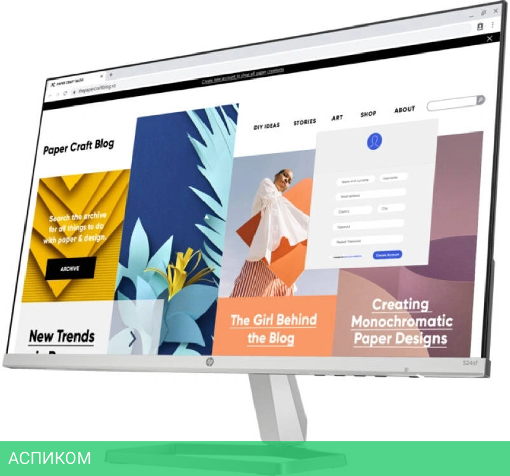 Монитор HP 23.8" Series 5 524sf