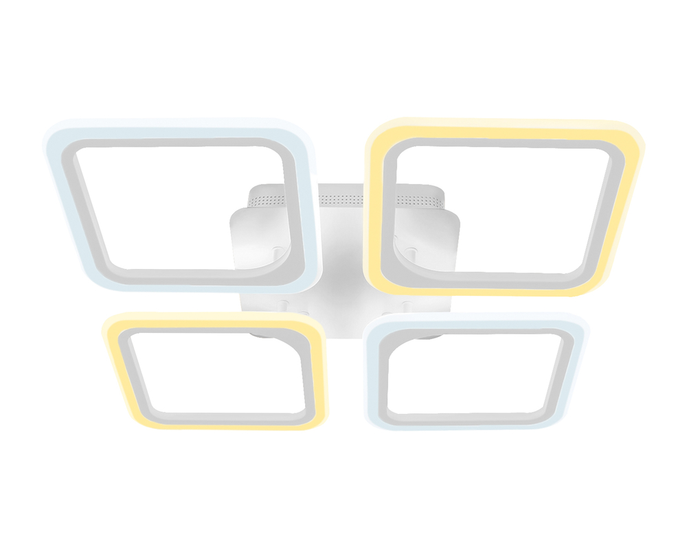 Потолочный светодиодный светильник с пультом FA4375/4 WH белый 4200K/3000K+6400K/6400K+3000K 73W 530*530*75 (ПДУ ИК)