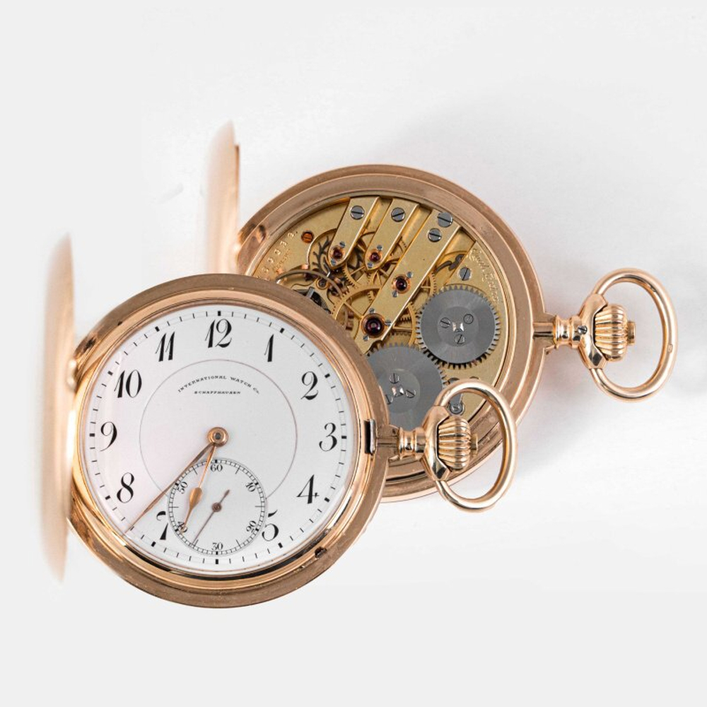 Золотые карманные часы IWC (International Watch CO.)
