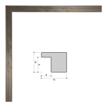 Фоторамка 15х21 см, желтая охра, фактура металл, арт. 1521.747812