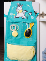 Кармашки для детского сада на резинке. Единорог