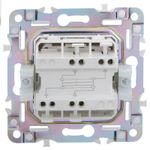 SKANDY Выключатель 1-клавишный перекрестный 10А SK-V03G графит IEK