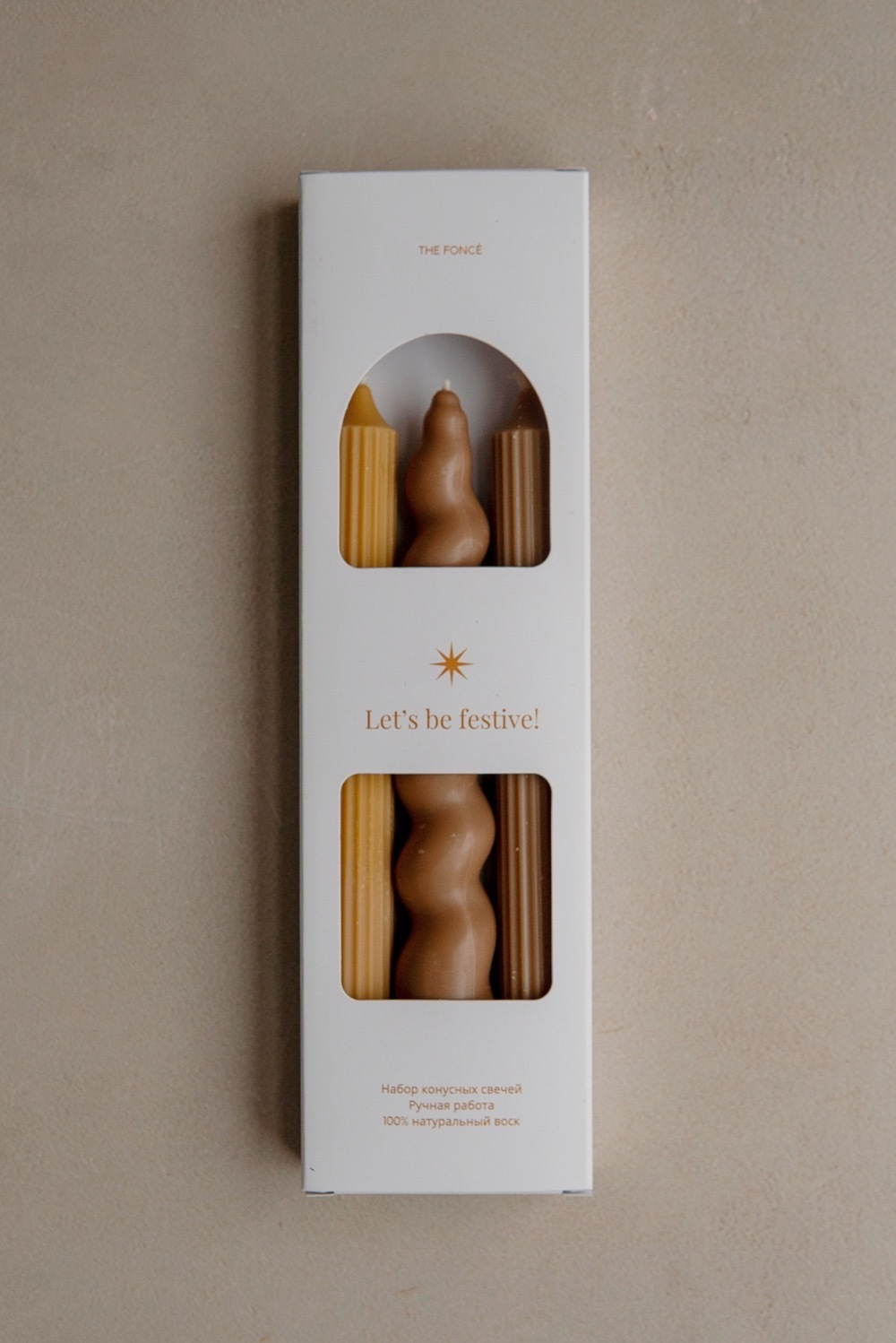 Набор фигурных свечей, 3 шт