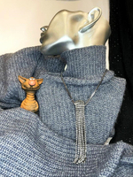 Кулон. Подвеска со стразами "Лучезарный узел" Цвет серебро