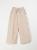 Брюки палаццо хлопковые "Песок" 7+