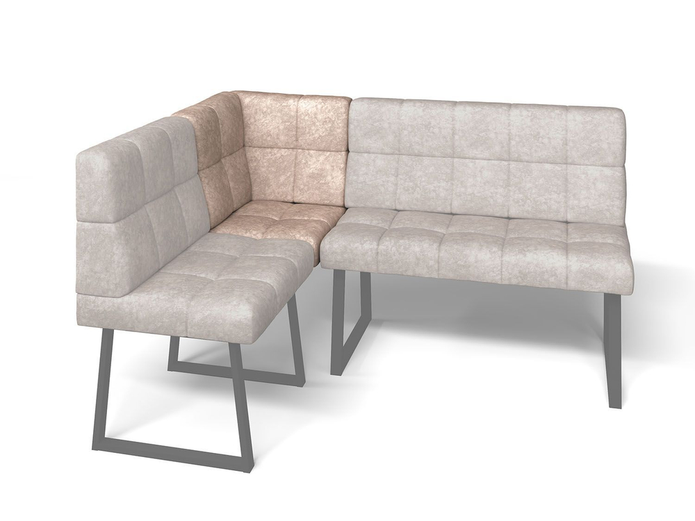 Кухонный диван Реал МУ 590 Латте/Черный муар