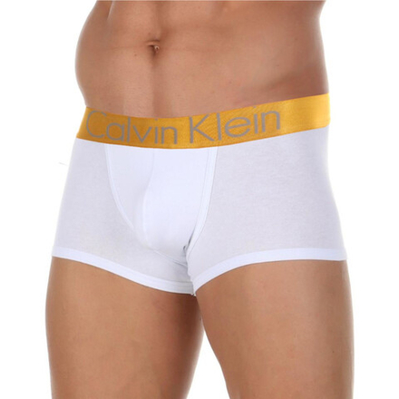 Мужские трусы боксеры Calvin Klein Mens Steel Golden White CK00101