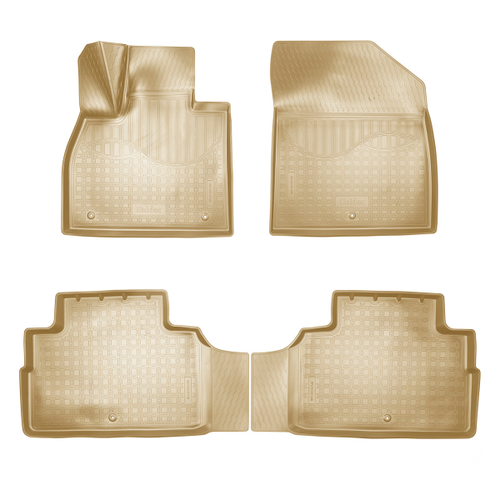 Ковры в салон Norplast/Unidec для Hyundai Palisade (2020-), Бежевый, 7 мест, арт.NPA11-C31-480-B