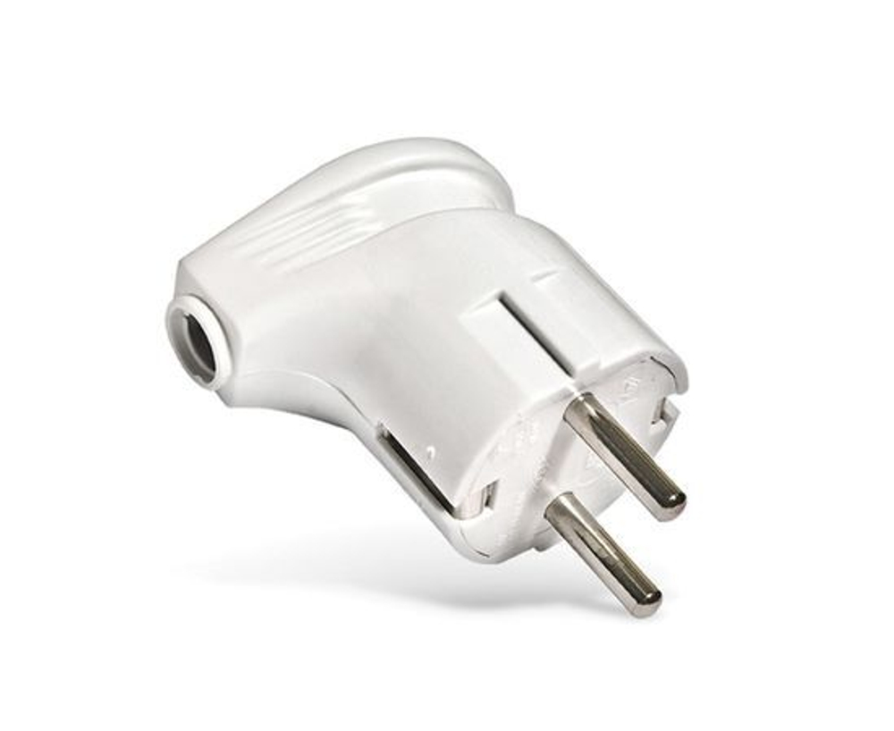 UNIVersal Вилка Бел угловая с/з 16А 250В