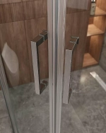 Душевой уголок Cezares Molveno 100x120 RH-2-120/100-C-GM-IV стекло прозрачное/профиль матовая оружейная сталь