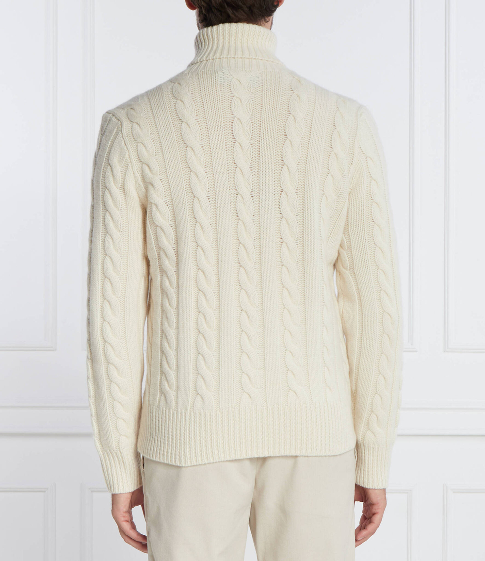 Хлопковый гольф POLO RALPH LAUREN - кремовый(710917035)
