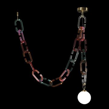 Подвесной светильник 1*G9 10128C Mult разноцветный Chain LOFT IT