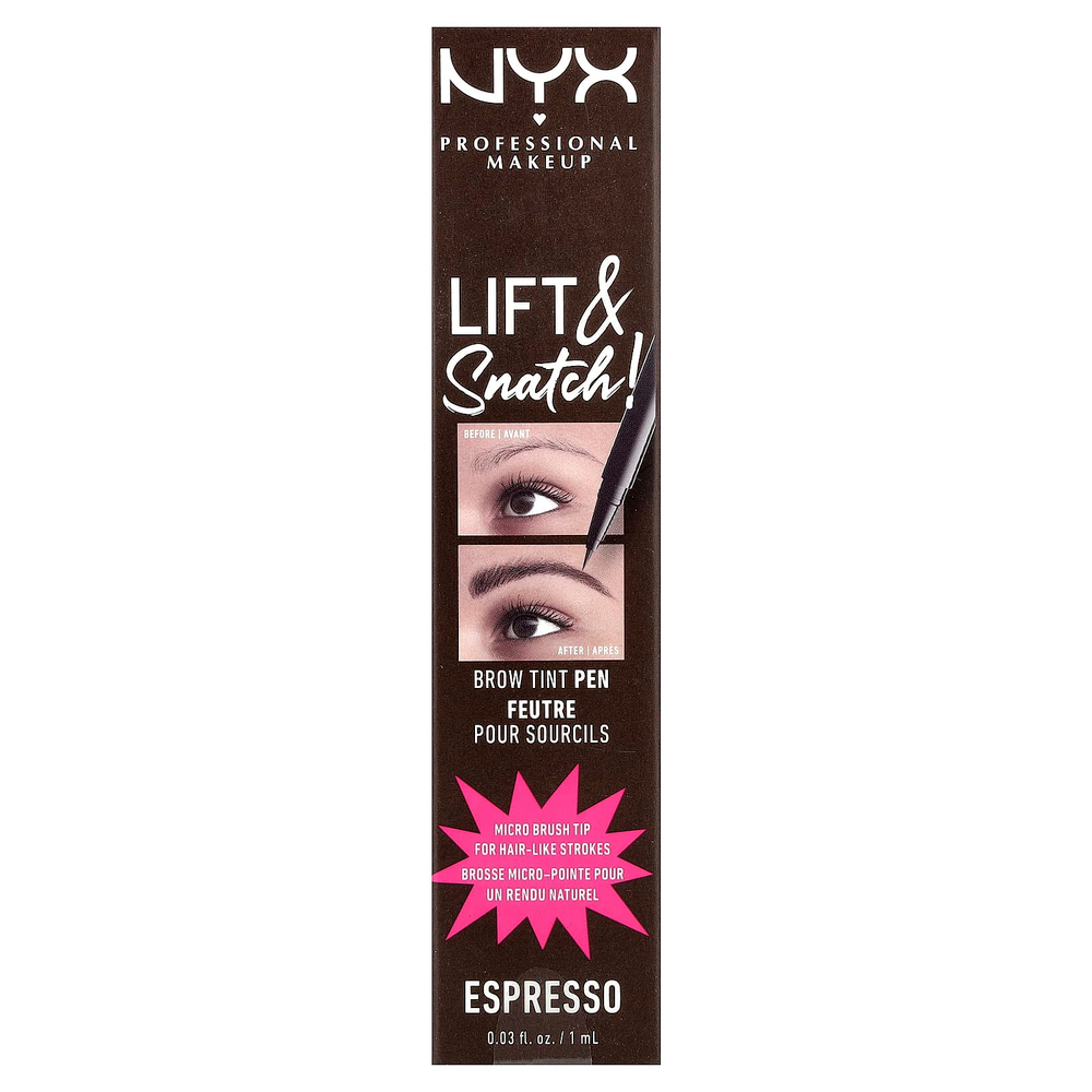 NYX Professional Makeup, Поднимите и бросьте! краска для бровей, оттенок 08 эспрессо, 1 мл (0,03 жидк. унции)