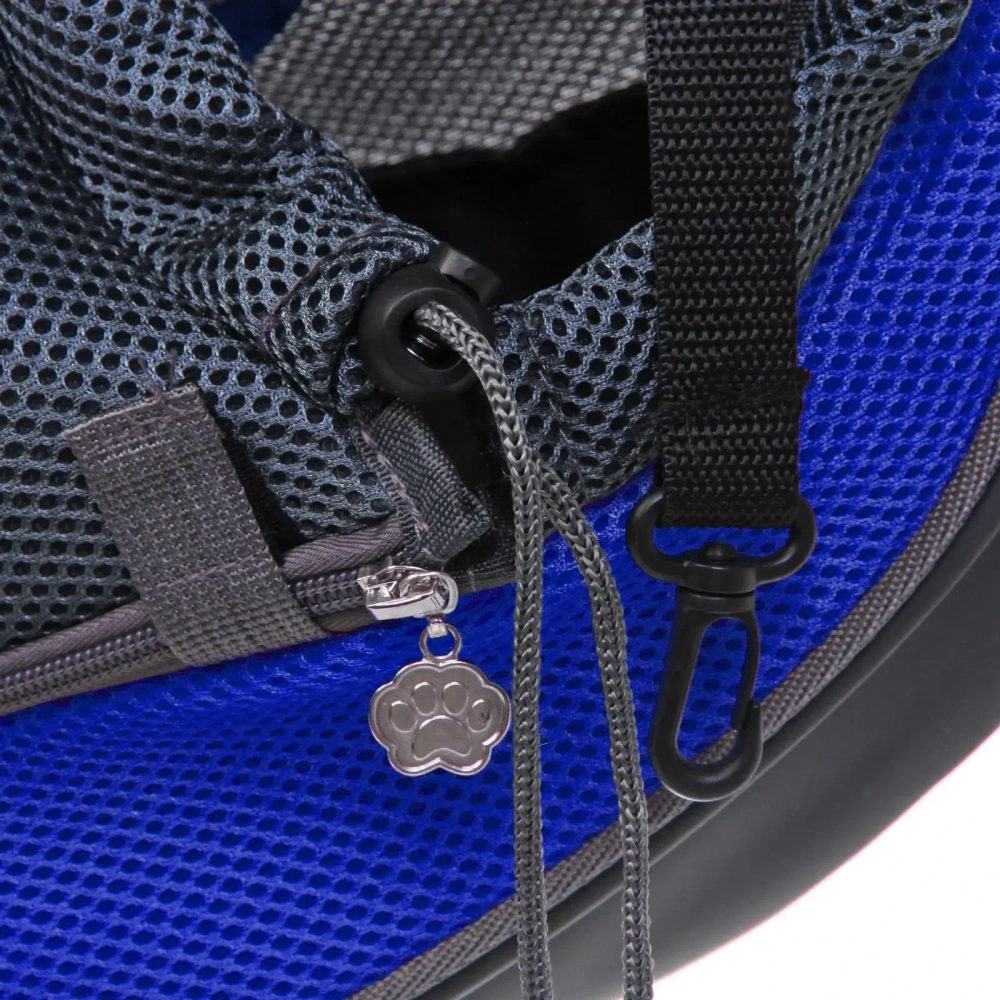 Сумка - переноска для животных через плечо «ЛЮБИМЫЙ БРО, цвет синий, 45*13см (Лейбл)