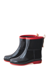 Сапоги BoomBoots Black&Red Flat (с утеплителем)