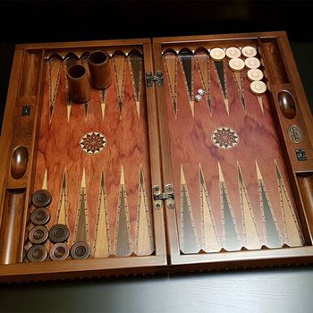 Нарды подарочные "Александрия" роза антик (2171.ROS)