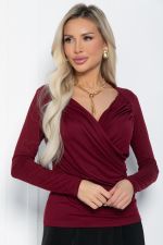 Лонгслив Нежное прикосновение (бордовый) Б12514-7 LT Collection