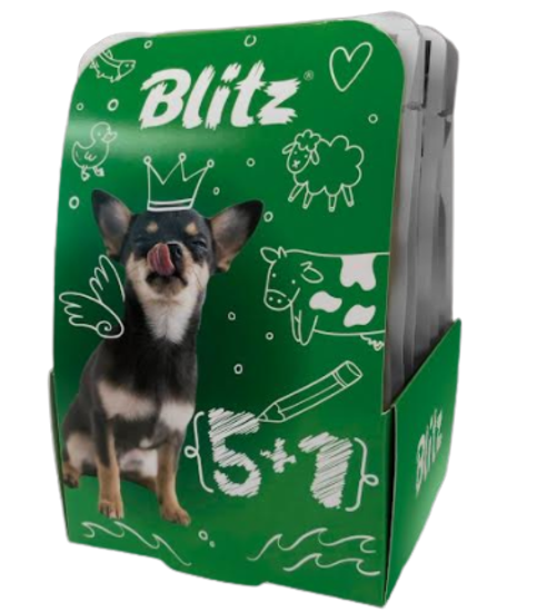 Blitz Holistic Ассорти 5+1 набор влажных кормов для собак без курицы и зерна (Индейка, говядина, ягненок) 85 гр * 6 шт