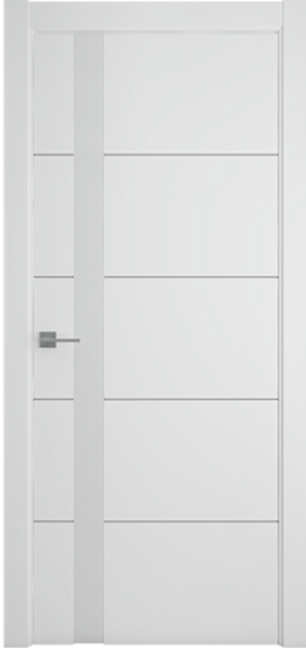 Дверь межкомнатная Геометрия 7 белое стекло