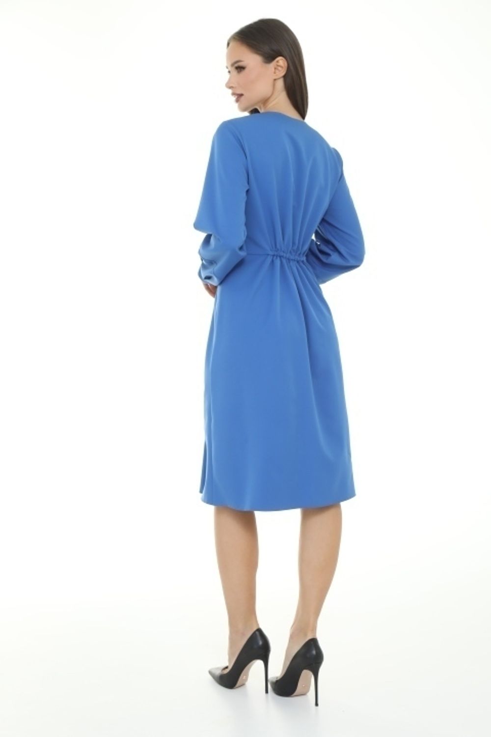 Платье Стильная осень (небесный) Diolche