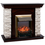 Каминокомплект Real Flame Elford AO с очагом Fobos Lux Brass