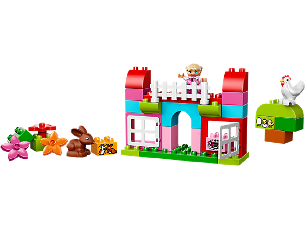 LEGO Duplo: Лучшие друзья: Курочка и кролик 10571 — All-in-One-Pink-Box-of-Fun — Лего Дупло