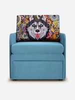 Кресло-кровать "Миник" с подлокотниками, купон Хаски