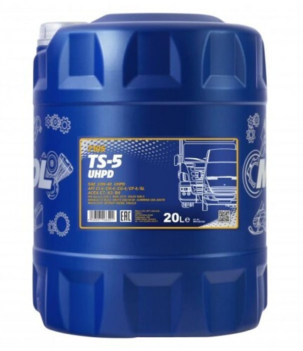 MANNOL TS-5 UHPD 7105 10W-40 CI-4/SL Масло моторное, 20л
