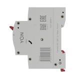 Модульный автоматический выключатель YON MB63, 1P, характеристика C, 2A, 4,5kA