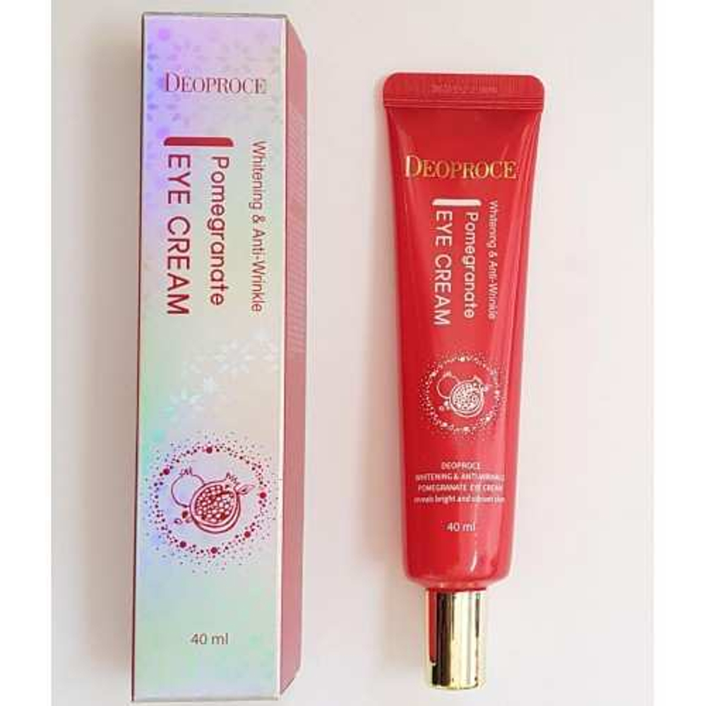 Крем для глаз антивозрастной Deoproce Whitening And Anti-Wrinkle Pomegranate Eye Cream