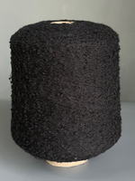 Пряжа Lineapiu Dior Popcorn (80% хлопок, 20% па) 780м/100гр, черный