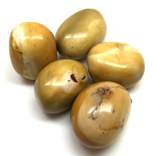 Мукаит желтый, галтовка 25-35 мм