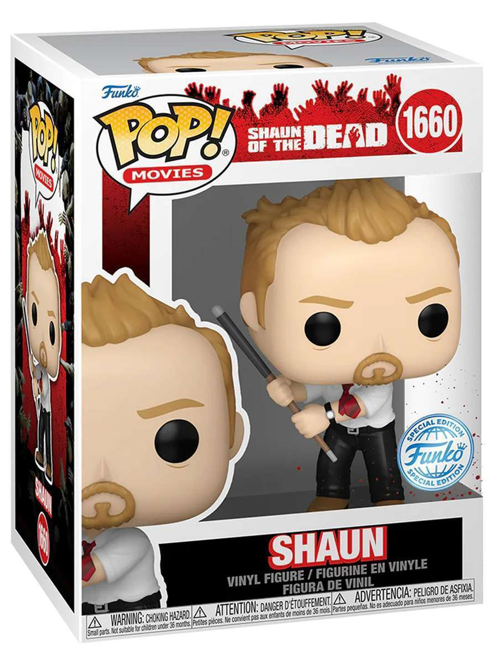 Фигурка Funko POP! Movies Shaun of the Dead Shaun w/(BD) Chase SS (1660) 84931