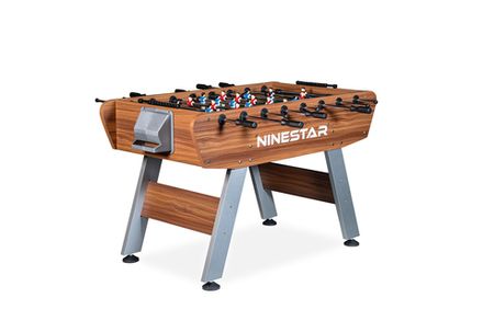 Игровой стол - футбол "PlayOff" коричнево-серый