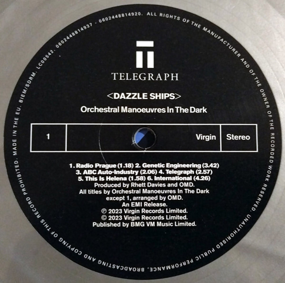 Orchestral Manoeuvres In The Dark / Dazzle Ships (Coloured Vinyl)(2LP)