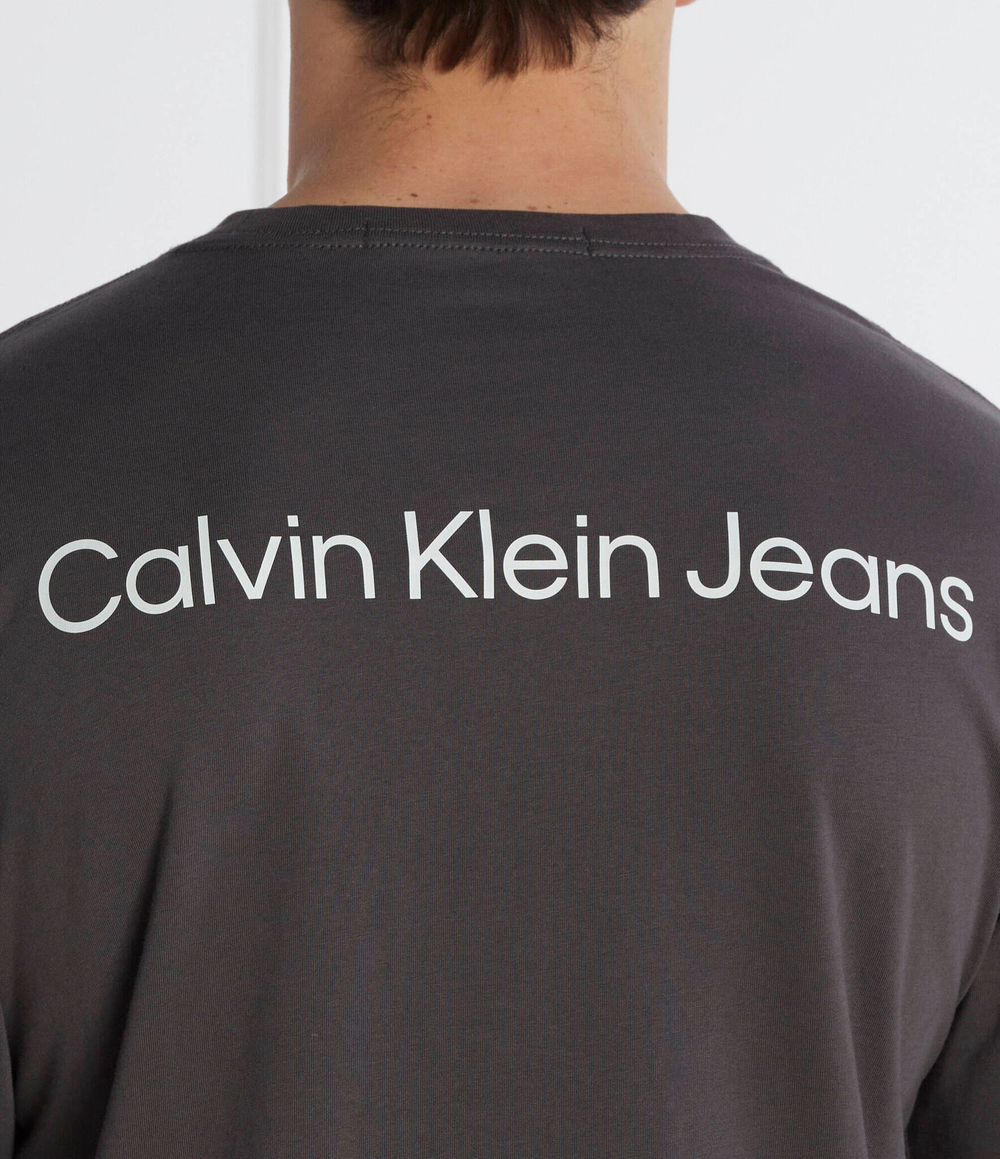 Лонгслив INSTITUTIONAL LS GRAPHIC CALVIN KLEIN JEANS - графитовый(J30J324654)
