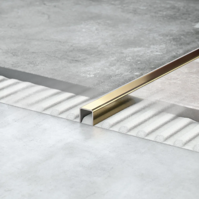 Декоративная U-образная вставка ZBU, нержавеющая сталь шлифованная