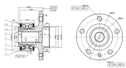 Ступица передняя в сборе L=R VOLVO S60 II/S80 II/XC60/XC70 II GANZ GIK05040