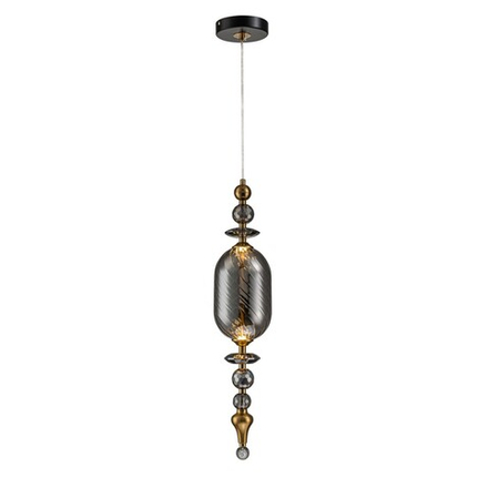 Светильник подвесной Belfast Herbison A1933 / D / A3 GR GL Золотой / Стекло / Серый