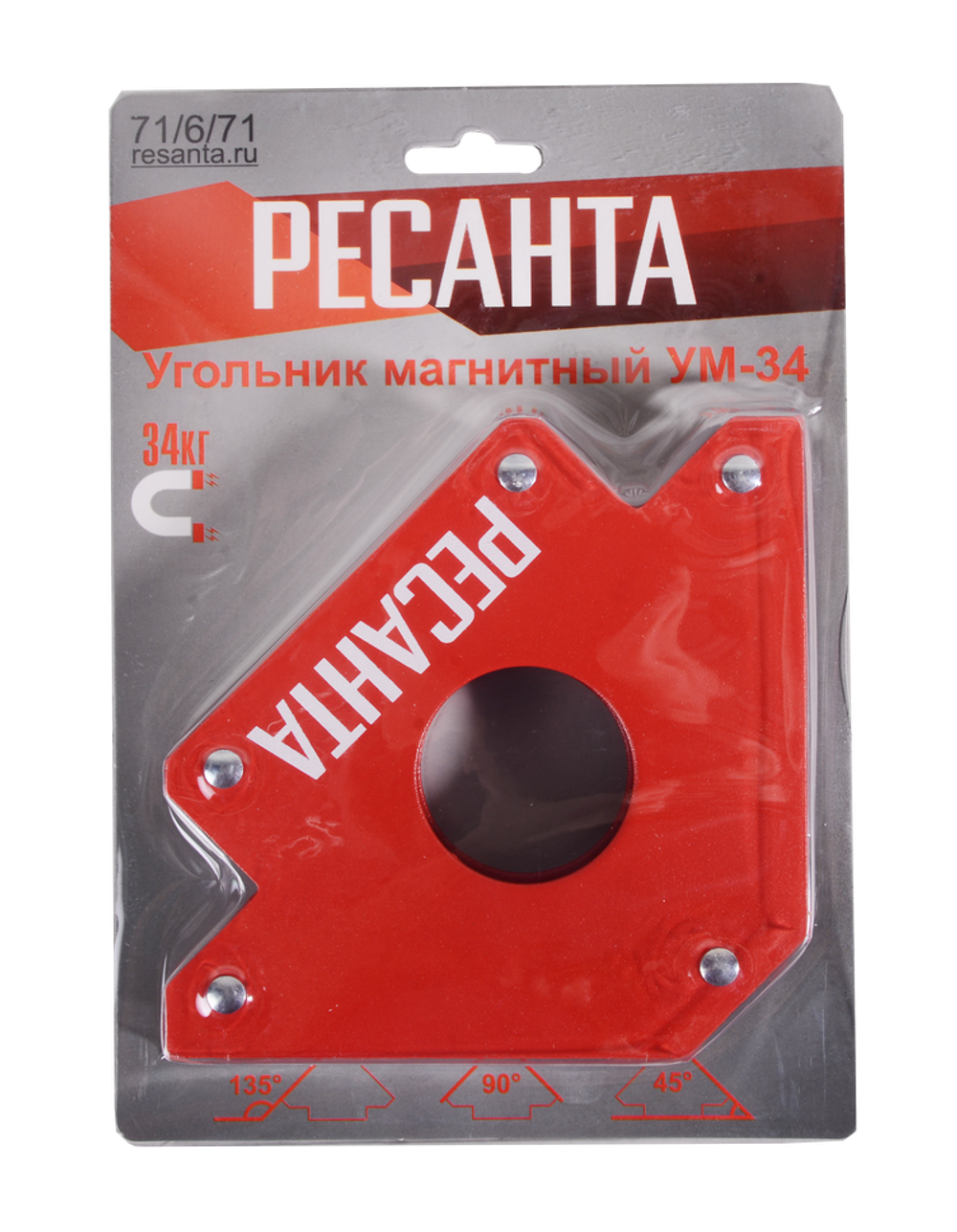 Угольник магнитный УМ-34 Ресанта