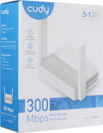 CUDY <WR300> Wi-Fi Router  (3UTP  100Mbps, 1WAN, 802.11b/g/n)