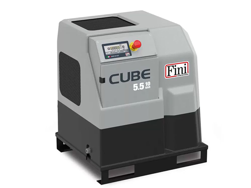 Маленький винтовой компрессор FINI CUBE 5,5-10 65х58х75см